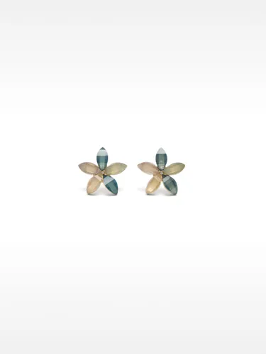 Flower Earrings With Resin 173549 — image 15