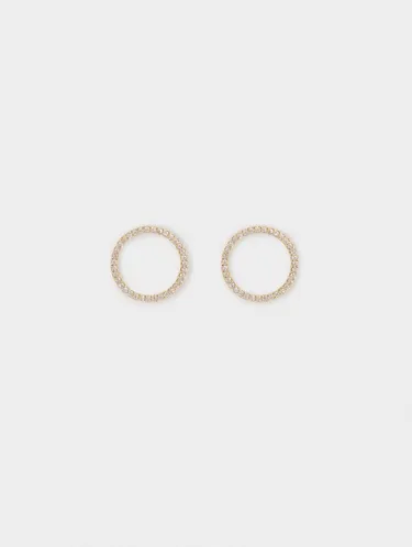 Hoop Earrings With Zirconia 188965 — image 6