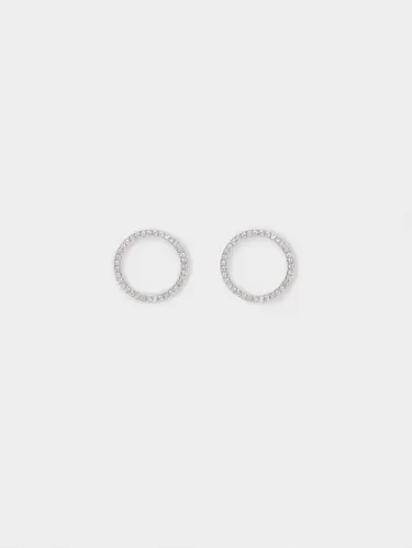 Hoop Earrings With Zirconia 188965 — image 3