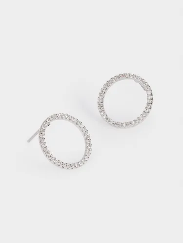Hoop Earrings With Zirconia 188965 — image 2