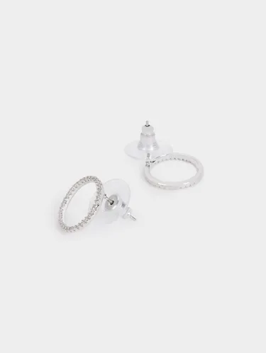 Hoop Earrings With Zirconia 188965 — image 1