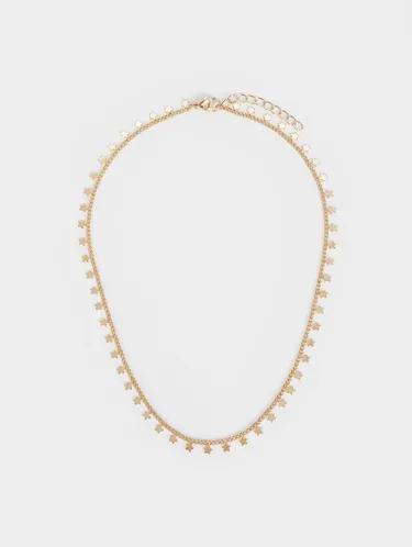 Golden Necklace With Stars 190280 — image 1
