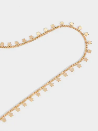 Golden Necklace With Stars 190280 — image 2