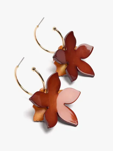 Open Hoop Earrings With Maxi Flower 195269 — image 18