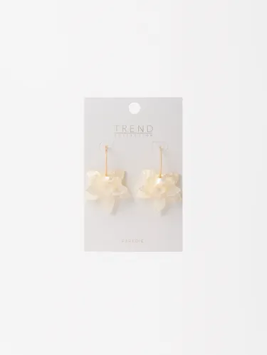 Open Hoop Earrings With Maxi Flower 195269 — image 5