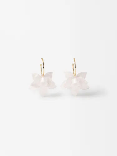 Open Hoop Earrings With Maxi Flower 195269 — image 9