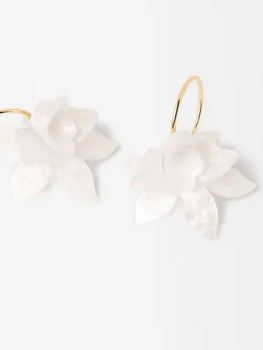 Open Hoop Earrings With Maxi Flower 195269 — image 8