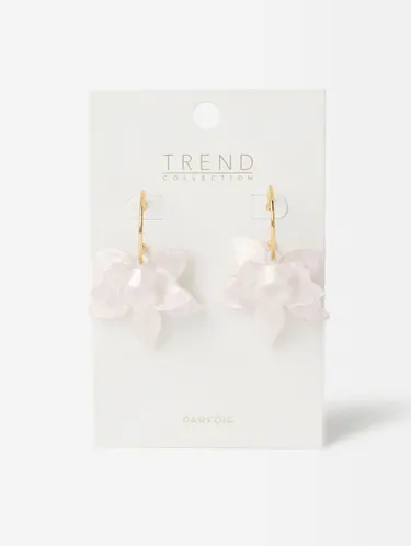 Open Hoop Earrings With Maxi Flower 195269 — image 10