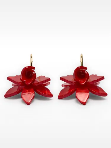 Open Hoop Earrings With Maxi Flower 195269 — image 11
