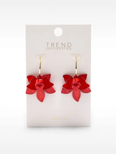 Open Hoop Earrings With Maxi Flower 195269 — image 13