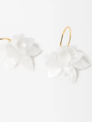 Open Hoop Earrings With Maxi Flower 195269 — image 14