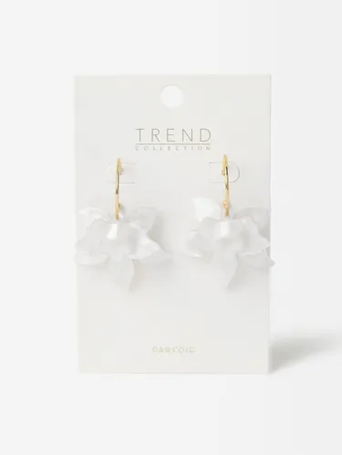 Open Hoop Earrings With Maxi Flower 195269 — image 16