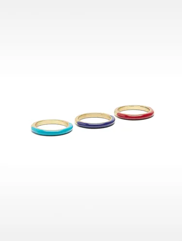 Enamelled Ring Set 212282 — image 1