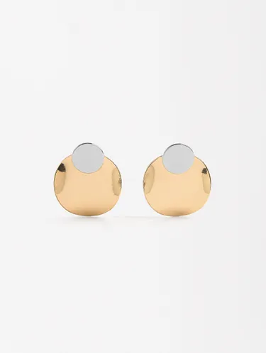 Gold Earrings With Enamel 216334 — image 5