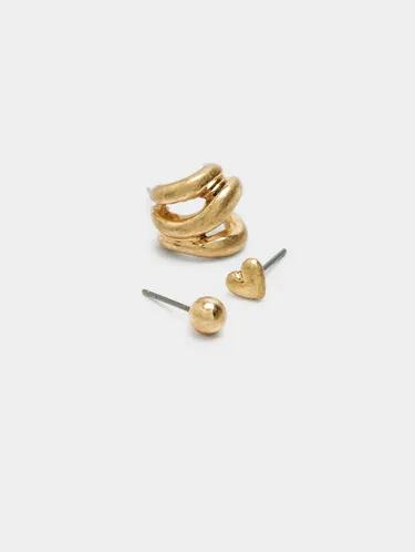 Set Of Golden Earrings 223849 — image 4