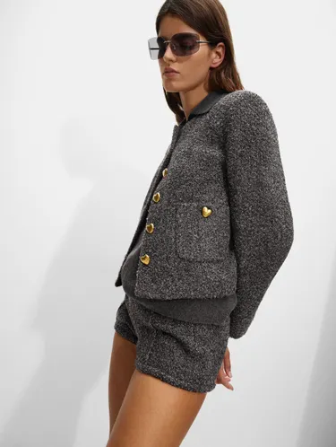 Coat woven grey 224278 — image 2