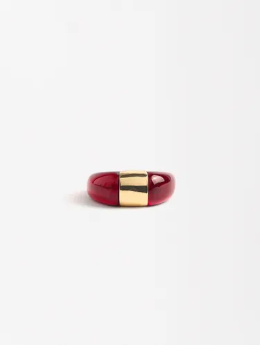 Resin Ring With Metal Detail 224307 — image 2