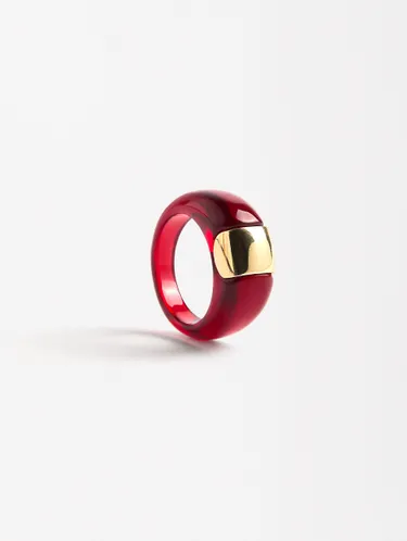 Resin Ring With Metal Detail 224307 — image 1