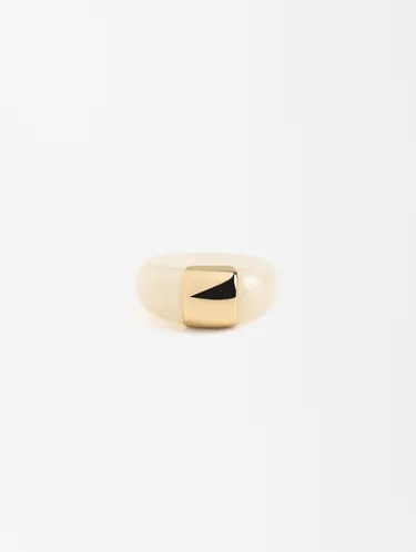Resin Ring With Metal Detail 224307 — image 5