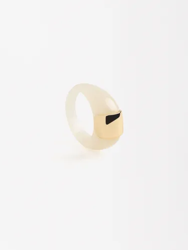 Resin Ring With Metal Detail 224307 — image 6