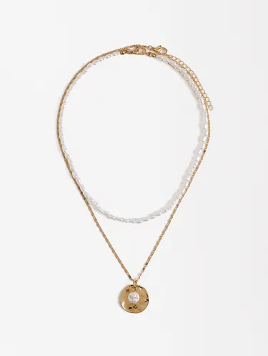 Necklace Set With Pendant And Pearls 227247 — image 2