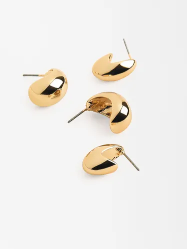 Set Of Gold Earrings 228414 — image 1