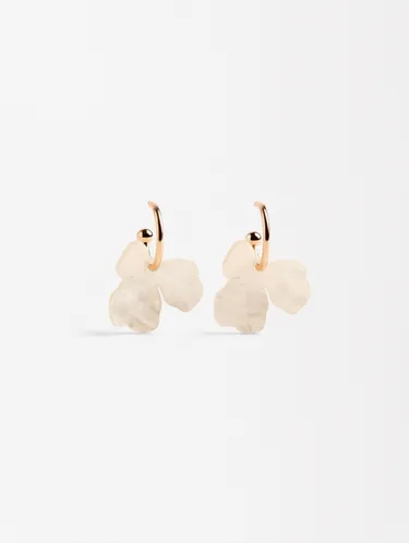 Hoop Earrings With Flower 228753 — image 5