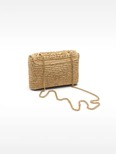 Straw-Effect Shoulder Bag 230823 — image 4