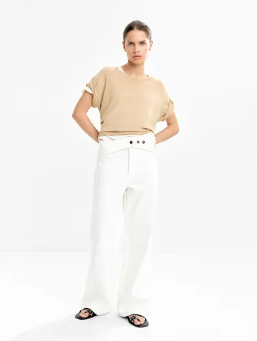 Short-Sleeve Knit Sweater 232196 — image 3