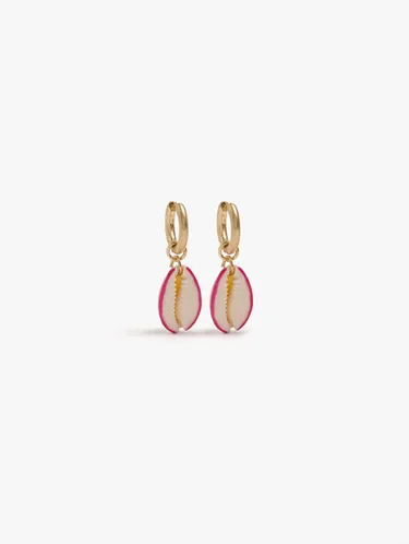 Hoop Earrings With Enamelled Shells 232258 — image 1