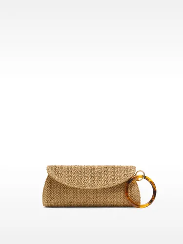 Handbag With Straw Effect And Flap 232265 — image 3