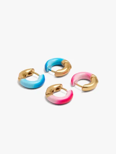 Set Of Earrings With Enamel 232280 — image 3