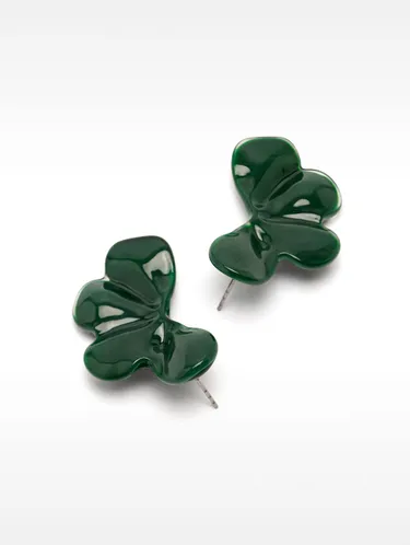 Flower Earrings With Enamel 232319 — image 1