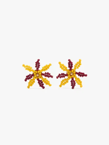 Flower Earrings With Beads 232929 — image 1