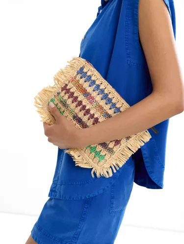 Handbag With Multicolor Straw Effect 233249 — image 3