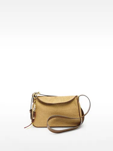Crossbody Bag With Straw Effect Flap 234784 — image 7