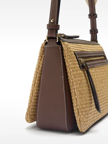 Crossbody Bag With Triple-Effect Straw 235071 — image 1
