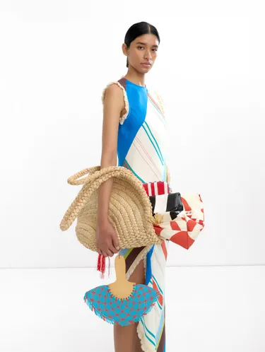 Striped Envelope Handbag 236691 — image 1