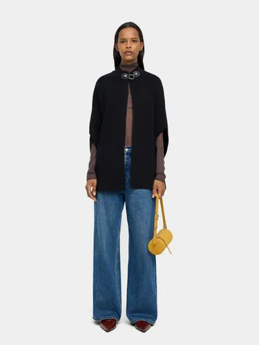 Knit Poncho With High Neck 237352 — image 1