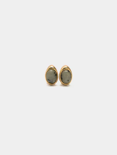 Oval Earrings With Stones 237470 — image 2