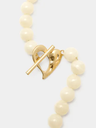 Short Necklace With Beads Stone Effect 238720 — image 5