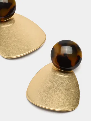Oval Earrings With Tortoise Effect 239778 — image 3