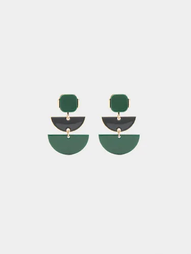 Geometric Long Earrings 240279 — image 2