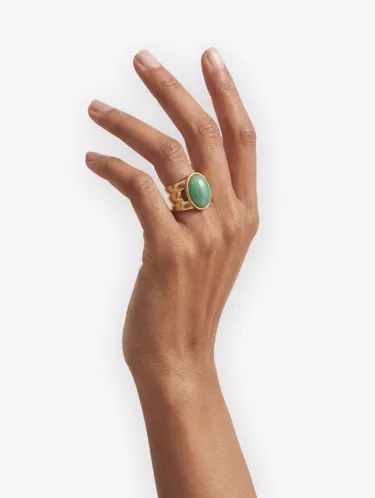 Oval Ring With Stone 241015 — image 3