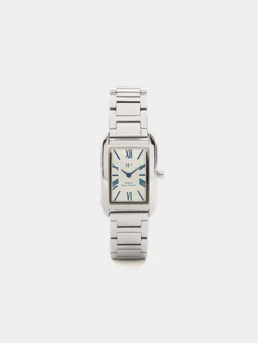 Rectangular Watch With Stainless Steel Bracelet 241218 — image 3