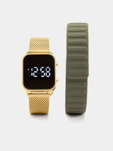 Digital Watch With Interchangeable Straps 241289 — image 3