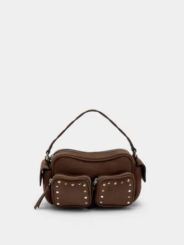 Leather-Effect Handbag With Studs 242184 — image 3