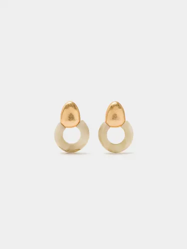 Earrings Hoops With Stone Effect 242219 — image 1