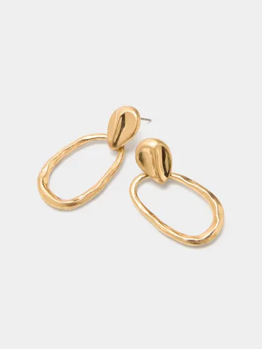 Earrings With Irregular Hoop 242393 — image 1