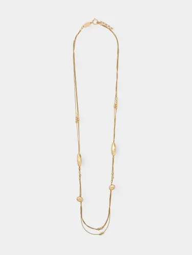 Multiple Effect Metallic Beads Necklace 242402 — image 1